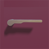 Wind Mortise Handle - Satin Chrome Fini